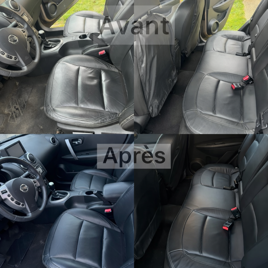 Avant / Après nettoyage auto standard